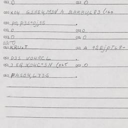Eastern questionnaire, answ...