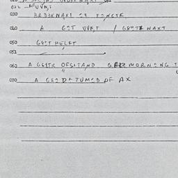 Eastern questionnaire, answ...