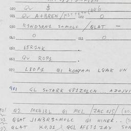 Eastern questionnaire, answ...
