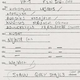 Eastern questionnaire, answ...