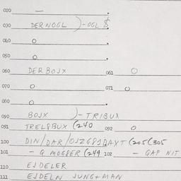 Eastern questionnaire, answ...