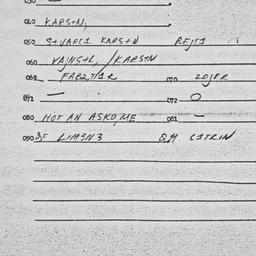 Eastern questionnaire, answ...