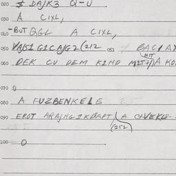Eastern questionnaire, answ...