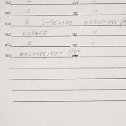Eastern questionnaire, answ...