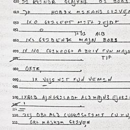 Eastern questionnaire, answ...