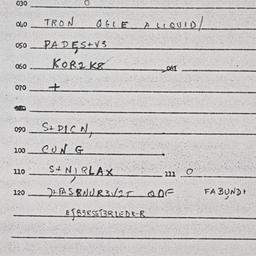 Eastern questionnaire, answ...