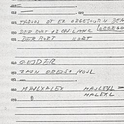 Eastern questionnaire, answ...