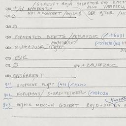 Eastern questionnaire, answ...
