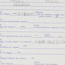 Eastern questionnaire, answ...