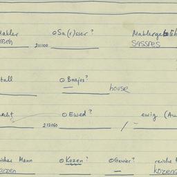 Western questionnaire, answ...