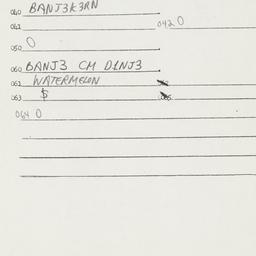 Eastern questionnaire, blue...