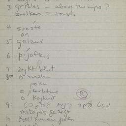 Eastern questionnaire, blue...