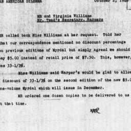 Memorandum from Margaret Ra...