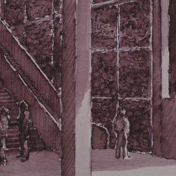Perspective drawing, detail...