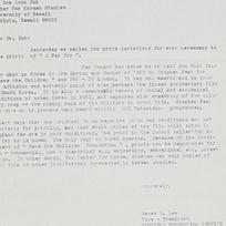 James R. Lee To Dr. Dae Soo...