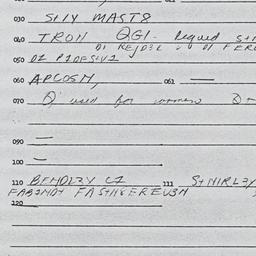 Eastern questionnaire, answ...