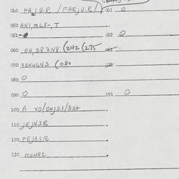 Eastern questionnaire, answ...