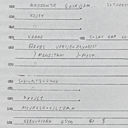 Eastern questionnaire, answ...
