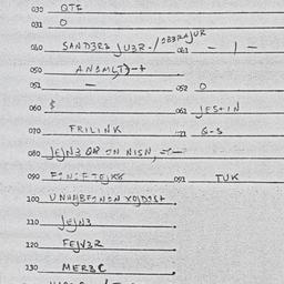 Eastern questionnaire, answ...
