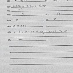 Eastern questionnaire, answ...