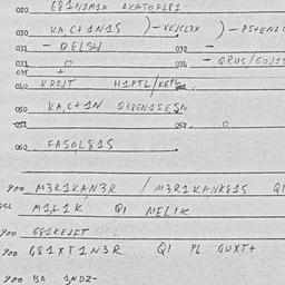 Eastern questionnaire, answ...