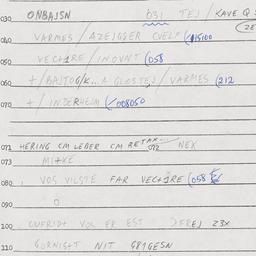 Eastern questionnaire, answ...