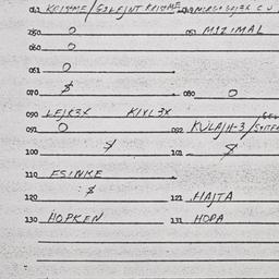 Eastern questionnaire, answ...