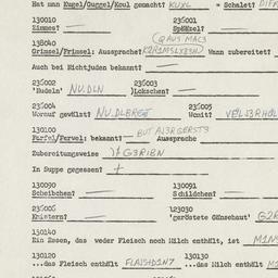 Western questionnaire, answ...