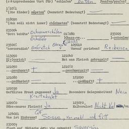 Western questionnaire, answ...