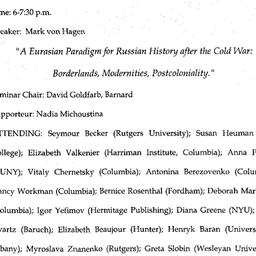 Minutes, 2002-12-02. Slavic...