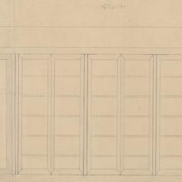 Bookcase plan, elevation, s...