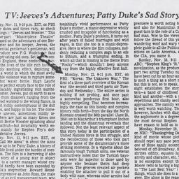 TV: Jeeve's adventures;...