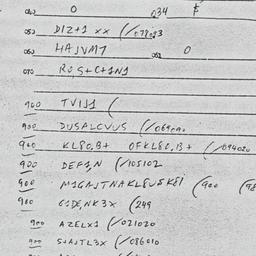 Eastern questionnaire, answ...