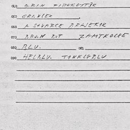 Eastern questionnaire, answ...