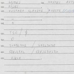 Eastern questionnaire, answ...