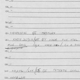 Eastern questionnaire, answ...