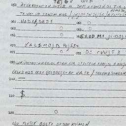 Eastern questionnaire, answ...