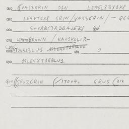 Eastern questionnaire, answ...