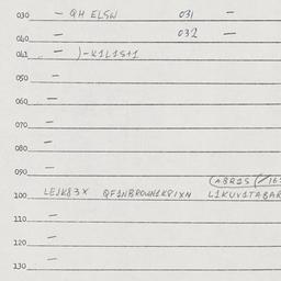 Eastern questionnaire, answ...