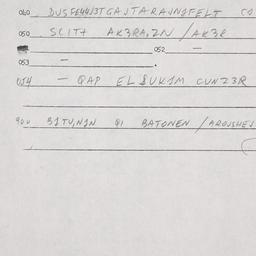 Eastern questionnaire, answ...