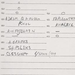 Eastern questionnaire, answ...