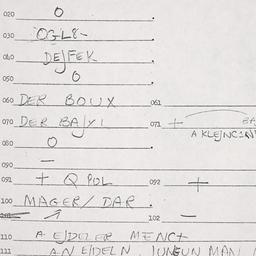 Eastern questionnaire, answ...