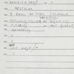 Eastern questionnaire, answ...