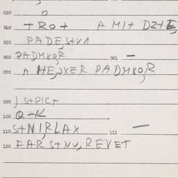 Eastern questionnaire, answ...