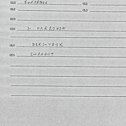 Eastern questionnaire, answ...