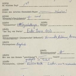 Western questionnaire, answ...