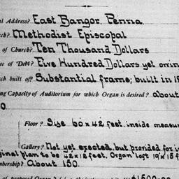 Carnegie Church Organs, Eas...