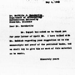 Letter from Florence Anders...