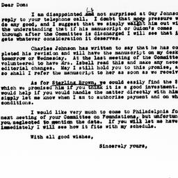 Letter from Charles Dollard...