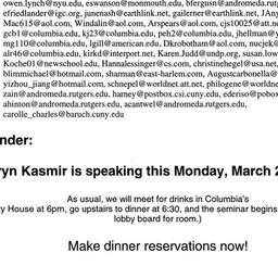 Announcements, 2003-03-24. ...